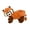 Orange, variant on KONG® Scampers Squeaker Plush Dog Toy, Lemur, Medium