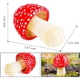thumbnail image 2 of Holzlrgus 6 Pcs Miniature Mushroom Figurine Plastic Mushroom Model Realistic Artificial Mushroom Fairy Garden Landscape Decoration Supplies, 2 of 7