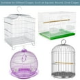 thumbnail image 4 of Parrot Bird Cage Cover Adjustable Universal Breathable Stretch Mesh Skirt Dustproof Net Cover Cage Guard, 4 of 7