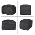thumbnail image 6 of Numjaw 2-Slice Toaster Cover, Quilted Toaster Cover with Top Handle for Home, Kitchen Small Appliance Dust Fingerprint Cover(Black), 6 of 8