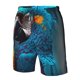 thumbnail image 4 of Balery Modern Style Blue Parrot Traje de Baño Estilo Hawaiano para Hombre, Shorts de Secado Rápido con Bolsillos-Small, 4 of 6