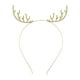thumbnail image 1 of Diademas navideñas con diamantes de imitación, diadema navideña con astas, bonita diadema Dorado, 1 of 9