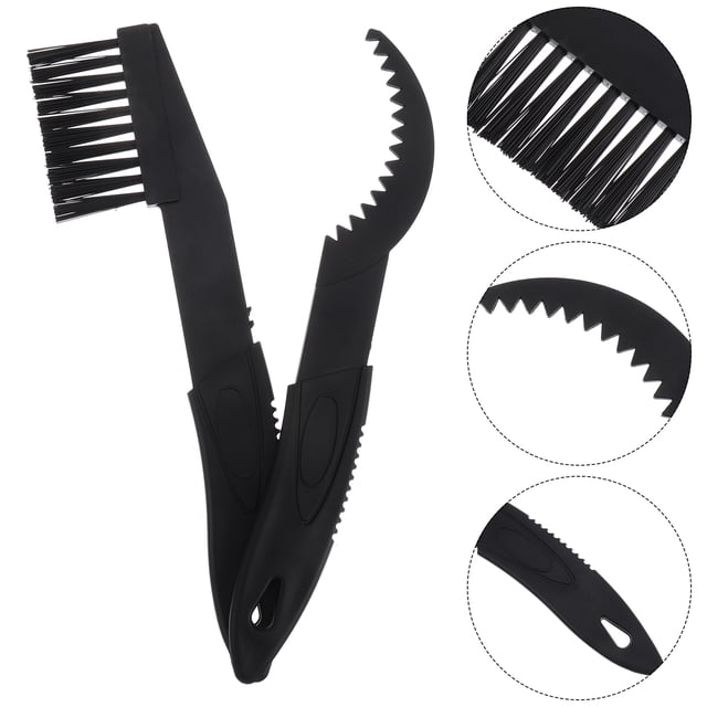KAKOWELY Bike Chain Cleaner Brush Set 5Pcs Black Daily Cleaning Accessory for Cyclists