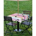 thumbnail image 4 of Boanket Outdoor Tablecloth with Umbrella Hole for Patio/Picnic/Party/Camping, Rainbow Striprs Waterproof Table Cloth Square Cover Washable, Gradient Modern Geometric Abstract (54"x 54"), 4 of 7