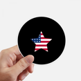 thumbnail image 1 of American Pentagram Flag Star Sticker Round Wall Suitcase Laptop Label Bumper, 1 of 1