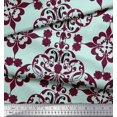 thumbnail image 3 of Tissu de Coton Imprimé Damassé Marocain par Yard 56 Pouces de Large, 3 of 3