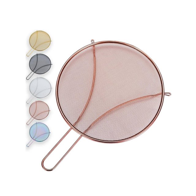 12" Splatter Screen for Cooking, Stainless Steel Fine Mesh for Frying Pan, Grease Guard for Pan to Stop Hot Oil Splatter, Protect the Skin From Burns,