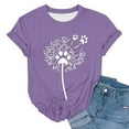 thumbnail image 1 of Krdevn T-Shirt Décontracté pour Femme à Manches Courtes et Col Rond avec Motif Imprimé Dégradé Stylé, 1 of 2