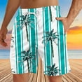 thumbnail image 2 of ZCFZJW Summer Swim Trunks for Men Quick Dry Tropical Palm Tree Print Elastic Waist Bathing Suit Swimwear Lightweight Casual Beach Board Shorts with Pockets Multicolor#04 XXL, 2 of 4
