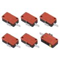 thumbnail image 1 of Unique Bargains Microwave Oven Door Cherry Button SPDT 250V 3A 1NO Red Micro Switch Limit Switch 6 Pack, 1 of 7