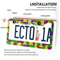 thumbnail image 5 of Coolnut 2Pcs License Plate Frames Mardi Gras Universal Aluminum License Plate Holder Cover Rust-Proof Car Tag Frame with Screw Caps Home Decor, 5 of 7