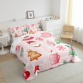 thumbnail image 3 of Homewish Teens Kids Children Christmas Santa Claus Bedding Comforter Set 2pcs,Happy Xmas Twin Comforter Sets Microfiber,Happy New Year Breathable Bedding Set,Ultra Soft Home Decor,Reversible, 3 of 8