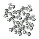 thumbnail image 2 of 100 cuentas de flores para pulseras, collares, adornos, adornos florales Gris, 2 of 9