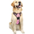 thumbnail image 3 of Rabbitgoo Arnés para Mascotas sin Tirones con 2 Clips para Correa, Acolchado Suave Ajustable, Chaleco Oxford Reflectante para Mascotas sin asfixia con asa de fácil Control para Perros Grandes, Rosa, L, 3 of 4