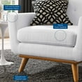 thumbnail image 6 of Modway Engage Upholstered Fabric Armchair in White, 6 of 7
