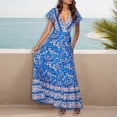 thumbnail image 1 of WILLBEST Vestidos Casuales para Mujer Vestido Casual de Vacaciones Estampado y Vestido Largo Sexy para Mujer Grande​​, 1 of 3