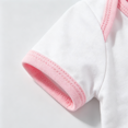 thumbnail image 6 of Ruyang Toddler Cotton Short Sleeved Bodysuit Color Blocked Trimmed Round Neck Romper Baby Crawling Suit for Boys Girls, 6 of 6