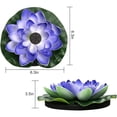 thumbnail image 3 of 1pc Solar Lotus Fountain Decor Unique Creative Lotus Fountain Adornment Fountain Decor, 3 of 6