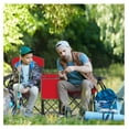 thumbnail image 2 of Double Camping Chair with Canopy, 2-Person Canopy Chair with Mini Table Cup Holder, Cooler Bag & Carry Bag, Outdoor Folding Chairs for Beach, Lawn, Sports and Outside Activities (Red), 2 of 9