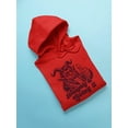 thumbnail image 3 of Naughty Krampus Humor Creepy Christmas Men's Hoodie, 3 of 4