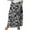 Black, variant on Mrat Work Skirts for Women Office Women's Casual Retro Floral Skirts Linen Elastic Waist Pleated Maxi Skirt with Pockets Plus Size Skirts S-303 Black 4XL