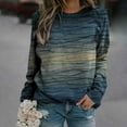 thumbnail image 2 of Lolmot Chandails à Imprimé Décontractés pour Femmes, Col Ras du Cou Thermique, Manches Longues, T-Shirts Amples Com, 2 of 3