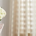 thumbnail image 4 of Martha Stewart Sandy Indoor Polyester Sheer Poletop Curtain Panel Pair , Ivory , 50"x84" , Set of 2, 4 of 6