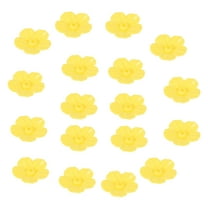 Baluue Hummingbird Waterer Flower Shaped Feeder Yellow 18Pcs