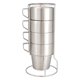 thumbnail image 1 of 4x tazas de café, doble capa de acero inoxidable con aislamiento inastillable con portavasos taza de té tazas de cerveza para oficina para bebidas kusrkot Taza de café, 1 of 3