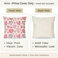 thumbnail image 3 of Valentines Pillow Covers 18X18 Inch Set of 2 Lollipops Candy Heart Love Bow Red Valentines Day Decorations Outdoor Modern Farmhouse Decorative Throw Pillow Cases for Couch Living Room Decor, 3 of 6