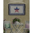 thumbnail image 3 of 4th of July American Star Outdoor TV Cover 30 to 32 Inch Weatherproof, Independence Day Blue Plaid 600D Oxford TV Covers with Waterproof Zipper, Outside Flat TV Screen Protector Size 30"Wx19"Hx4.5"D, 3 of 7
