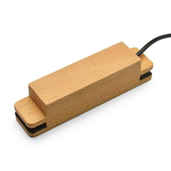 SAPHUE S1 Solid Beech Wood SoundHole Pickup Alnico V Pickup 6.35 Output Magnet Pickup Guitar Parts