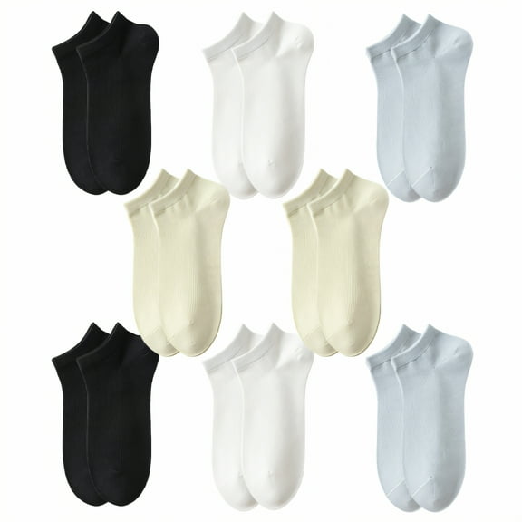 TELOLY 12Pairs Ankle Socks for Women,100%Cotton Women Socks Size 9-11,Women Ankle Socks