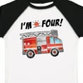thumbnail image 4 of Inktastic I'm 4 Fire Truck 4th Birthday Boys or Girls Toddler T-Shirt, 4 of 5