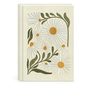 Lady Jayne - 6" x 8.5" Hardcover Embroidered Fabric Journal - Daisy