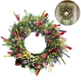 thumbnail image 1 of Luckyn Spring and Summer Wreath Green Leaf Flower Wreath for Wall Front Door Party, 1 of 10