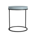 thumbnail image 2 of Cortney's Collection Perry Round Accent Table, Powder Blue, 2 of 8