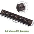 thumbnail image 3 of Extra Large Pill Box 2 Pcs Xl Weekly 7 Day Large Capacity Pill Box Jumbo, 3 of 5