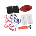 thumbnail image 2 of Kids Basketball Hoop Set, Free Punch Indoor Mini Basketball Hoop Set Wall Mountable Black Yellow PVC Develop Coordination Skills  For Beginners, 2 of 8