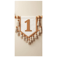 thumbnail image 2 of LUUFILx Number 1 Tassel Banner First Birthday Backdrop Decorative Hanging Indoor Outdoor Celebrations Baby Shower Party Supplies Photography Props Events, 2 of 8