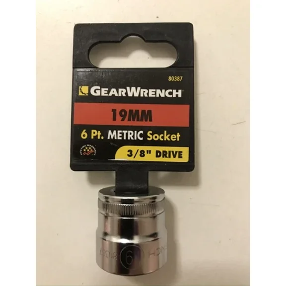 Gearwrench Two Pcs (2)Ea 3/8" Drive 19Mm 6Pt Socket
