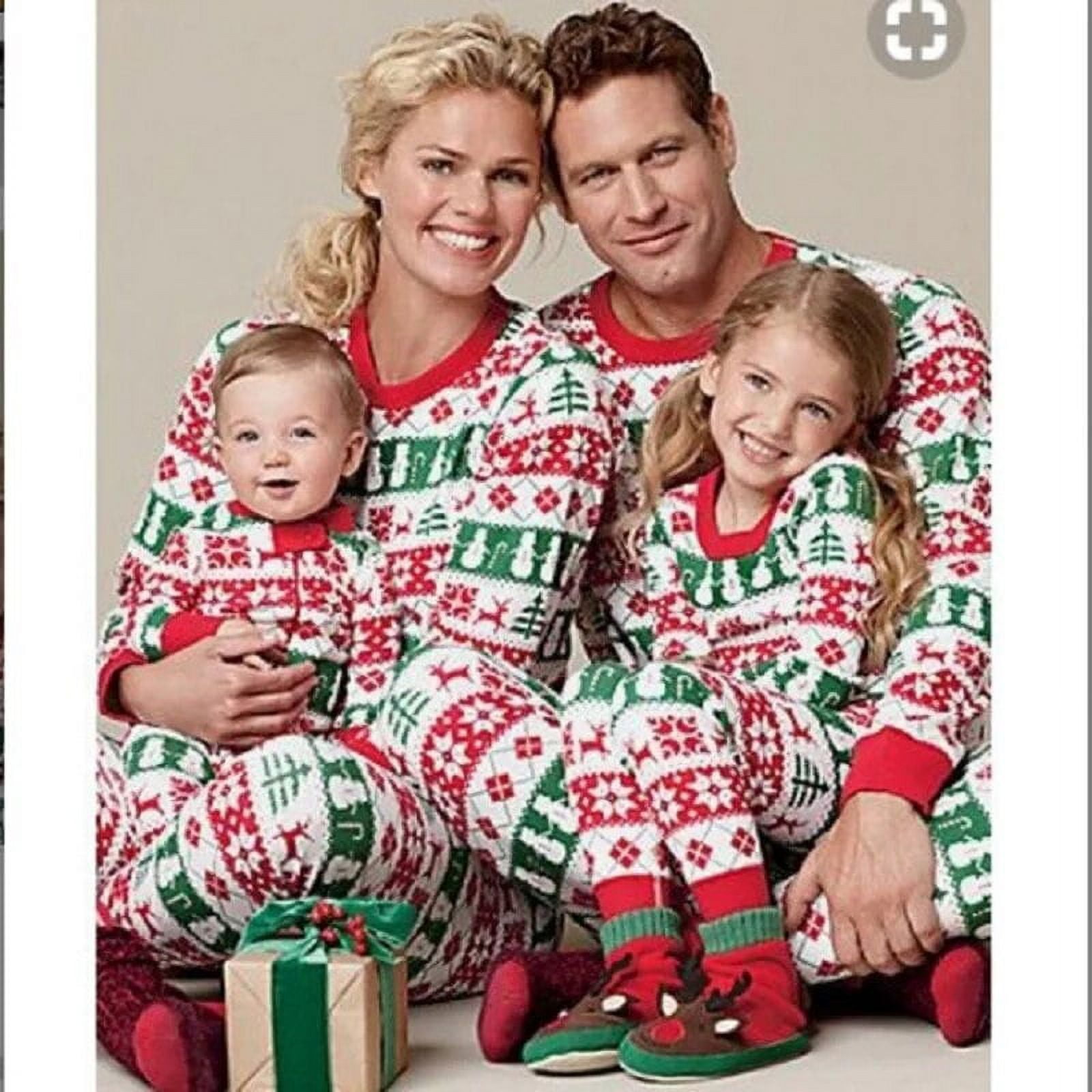 Conjunto de pijamas navidenos de algodon para hombre y mujer ropa de dormir informal para parejas traje de Reno y arbol de Navidad 2023 Walmart en linea
