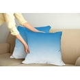 thumbnail image 2 of Ambesonne Ombre Throw Pillow Cover 2 Pack, Skyscape for Blue Lovers, 24", Blue White, 2 of 7