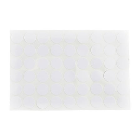 Furniture Polish Surface Screw Hole Stickers Covers Sheet Pure White 54 in 1