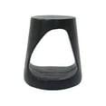 thumbnail image 5 of Hollow Side Table, Unique Wood-Like Black Finish Modern Accent for Indoors & Outdoors, 5 of 12