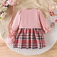 thumbnail image 5 of yboeqw 3Pcs Toddler Girl Clothes Outfit Long Sleeve Ruffle Shirt Cute Dress + Bag Fall Clothing Sets for 18Months-2T 3T 4T 5T,Size 3-4 Years, 5 of 9