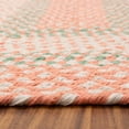 thumbnail image 4 of Super Area Rugs Country Braided Farmhouse Cotton Reversible Area Rug Coral & Green - Rectangle 2' X 3', 4 of 5
