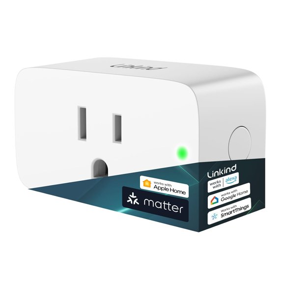 El enchufe inteligente Linkind Matter funciona con Alexa, Siri y Google Home