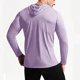 thumbnail image 2 of Blusa de manga larga con capucha para hombre, color liso, informal, deportiva, resistente al sol, con cordón, manga raglán, blusa de poliéster para hombre, 2 of 3