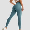 thumbnail image 5 of Wycnly Leggings for Women Yoga Legging for Women High Waist Stretchy Lightweight Sports Workout Pants Ladies Solid Slim Fitness Gym Legging Long Pants Under $5, 5 of 5